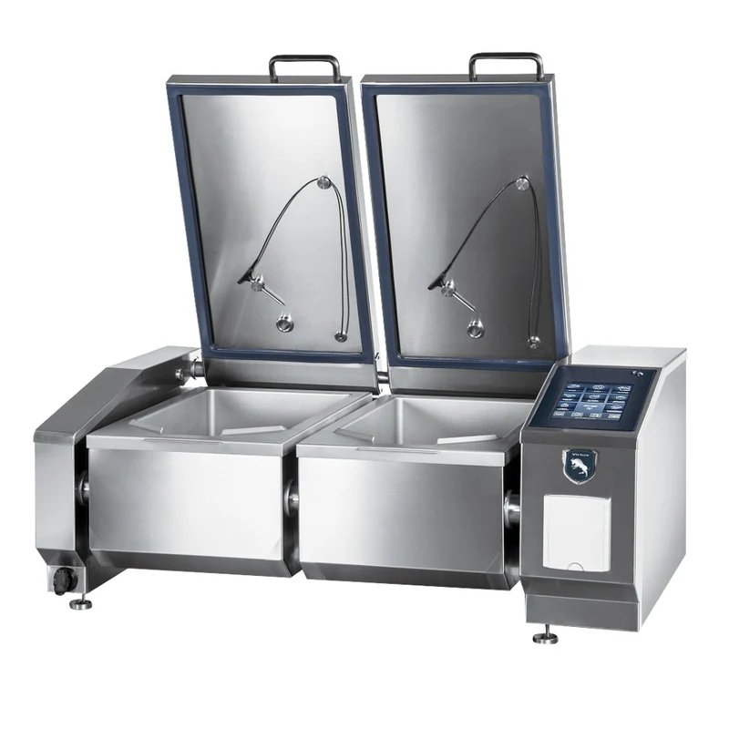 Virtus Elektro-Multifunktionsgerät 2x 29 Liter (2x GN 1/1) mit automatischer Kippfunktion