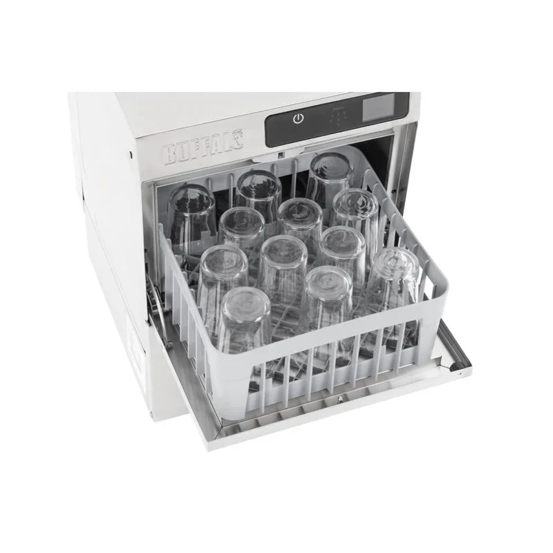 Buffalo Digitaler Gläserspüler für die Arbeitsplatte 350mm Korb 3.3kW