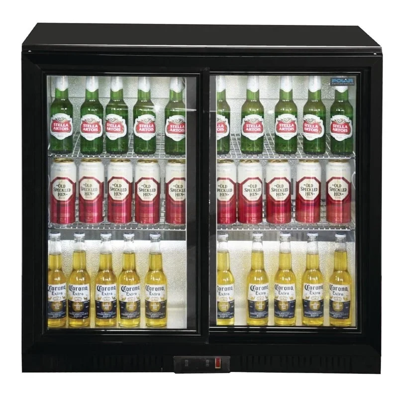 Polar Serie G Barkühlschrank mit 2 Schiebetüren 198L