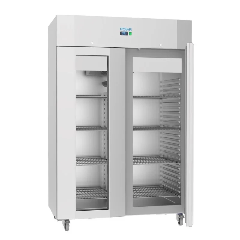 Polar U-Serie Gastro Gefrierschrank 1400 Liter mit Glastür, hohe Energieeffizienz