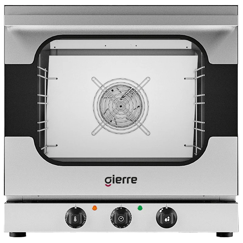 Gierre Elektro-Konvektionsofen mit Befeuchter, mechanische Steuerung, 4x 432x342 mm