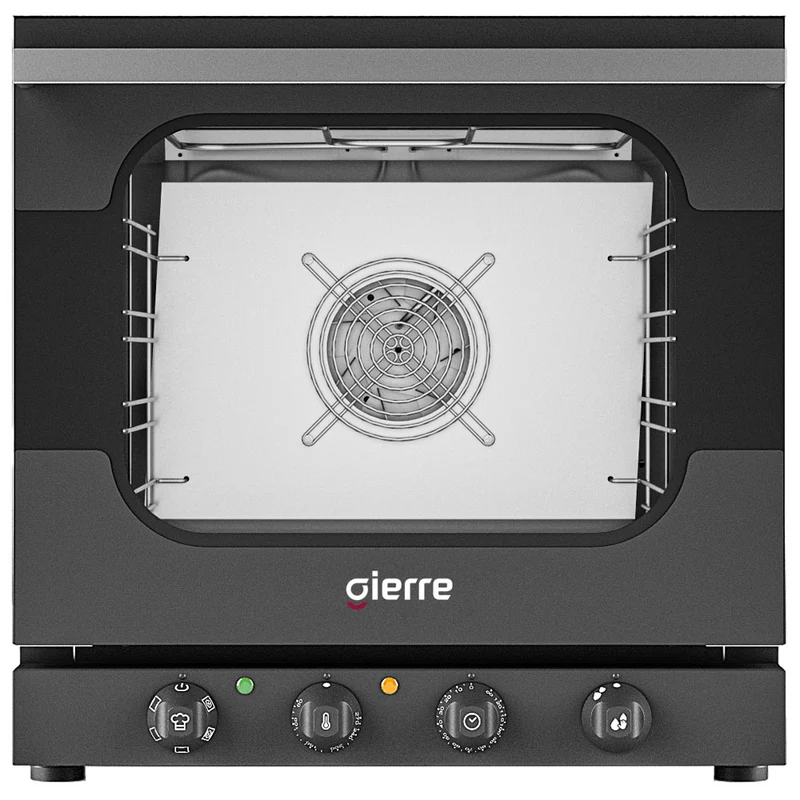 Gierre Elektro-Konvektionsofen mit Befeuchter, Multifunktion mit mechanischer Steuerung, 4x 432x342 mm