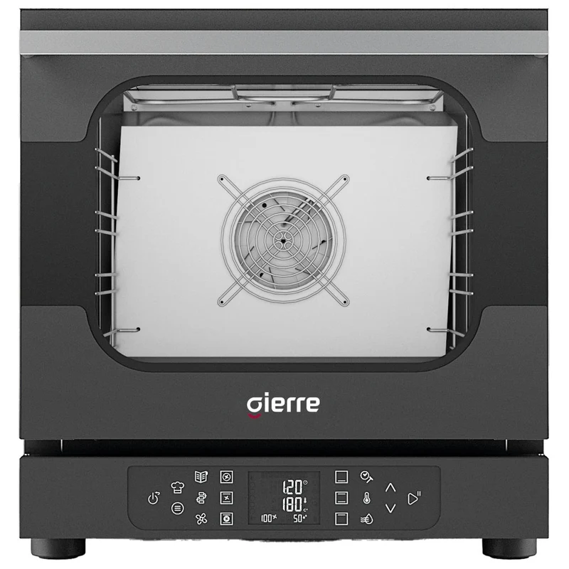 Gierre Elektro-Konvektionsofen mit Befeuchter, digitale Steuerung, 4x 432x342 mm