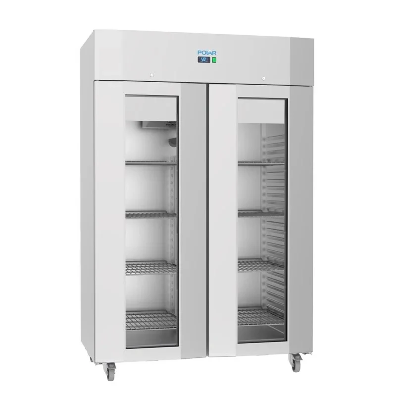 Polar U-Serie Gastro Kühlschrank 1400 Liter mit Glastür, hohe Energieeffizienz