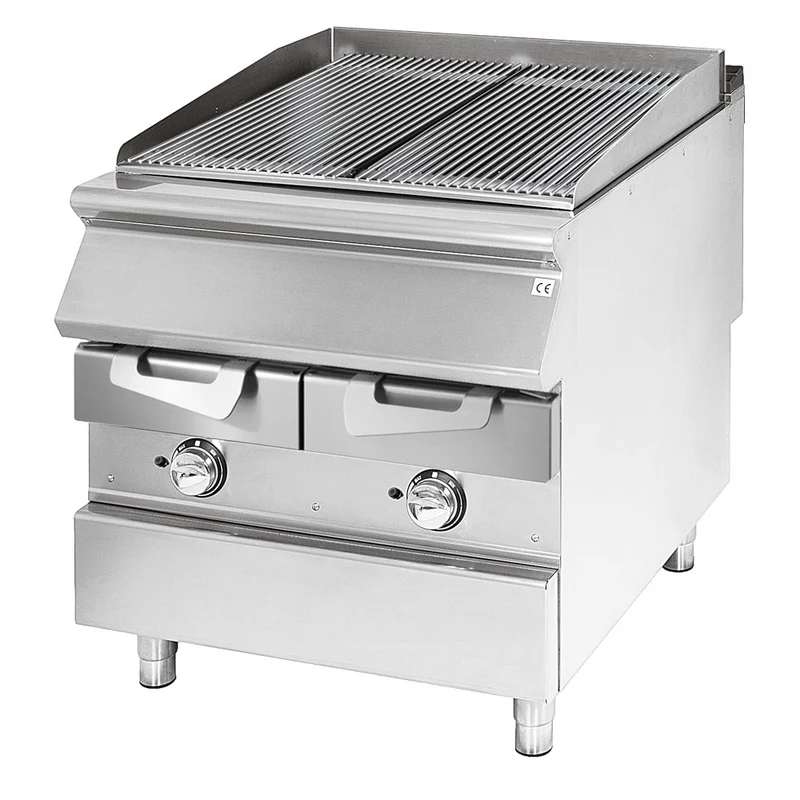 Virtus Gas-Grill, Kochzone in Edelstahl, Fleisch/Fisch