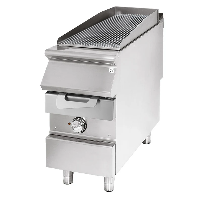 Virtus Elektro-Grill, Kochzone in Edelstahl, Fleisch/Fisch