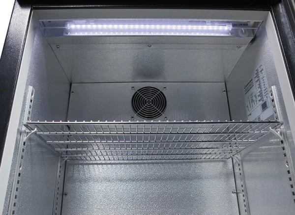 Gastro-Cool Barkühlschrank 128 Liter schwarz, LED, unterbaufähig