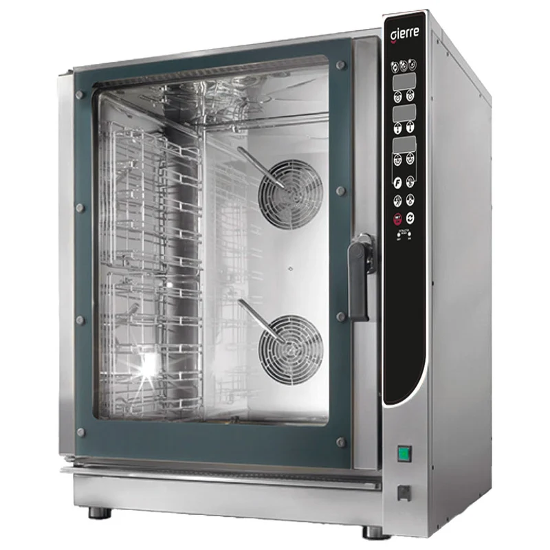 Gierre Elektro-Kombidämpfer 10x GN 1/1 - 60x40 cm, Direkteinspritzung und automatischem Reinigungssystem