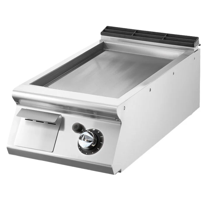 Virtus Gas-Grillplatte, Tischmodell, glatte Platte