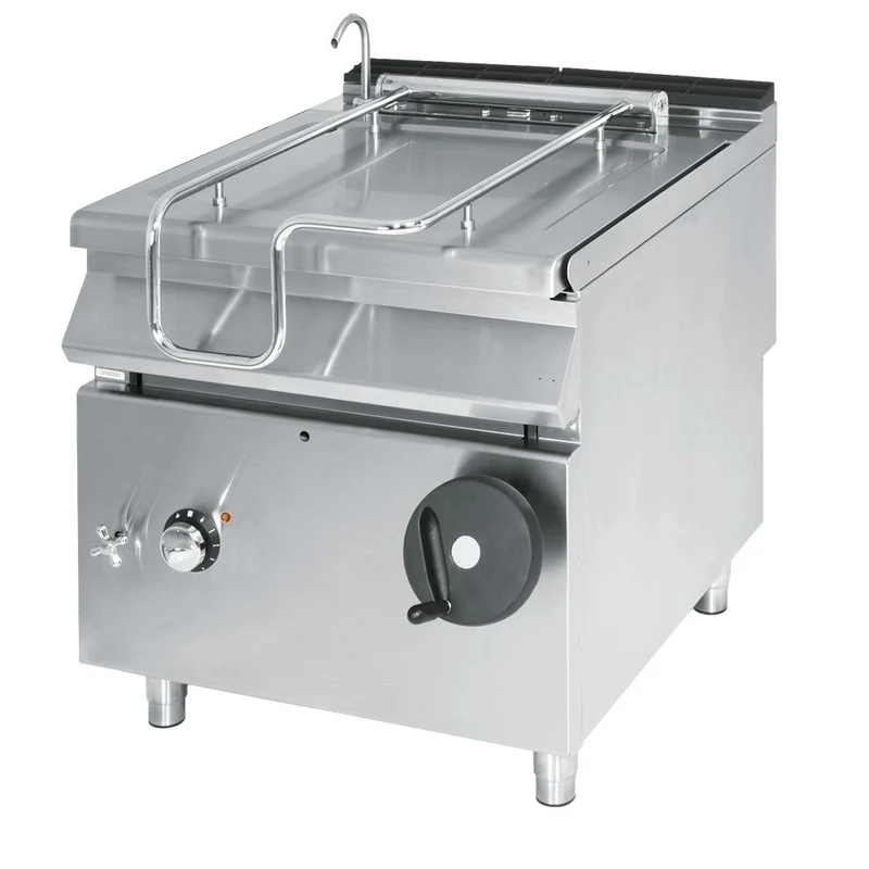 Virtus Elektro-Kippbratpfanne, Kapazität 80 Liter, Edelstahl-Becken