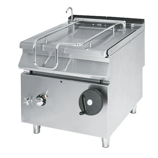 Virtus Elektro-Kippbratpfanne, Kapazität 60 Liter, Edelstahl-Becken