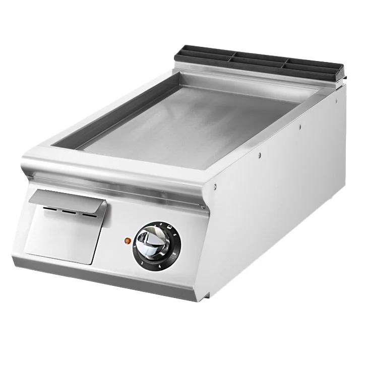 Virtus Elektro-Grillplatte, Tischmodell, glatte Platte
