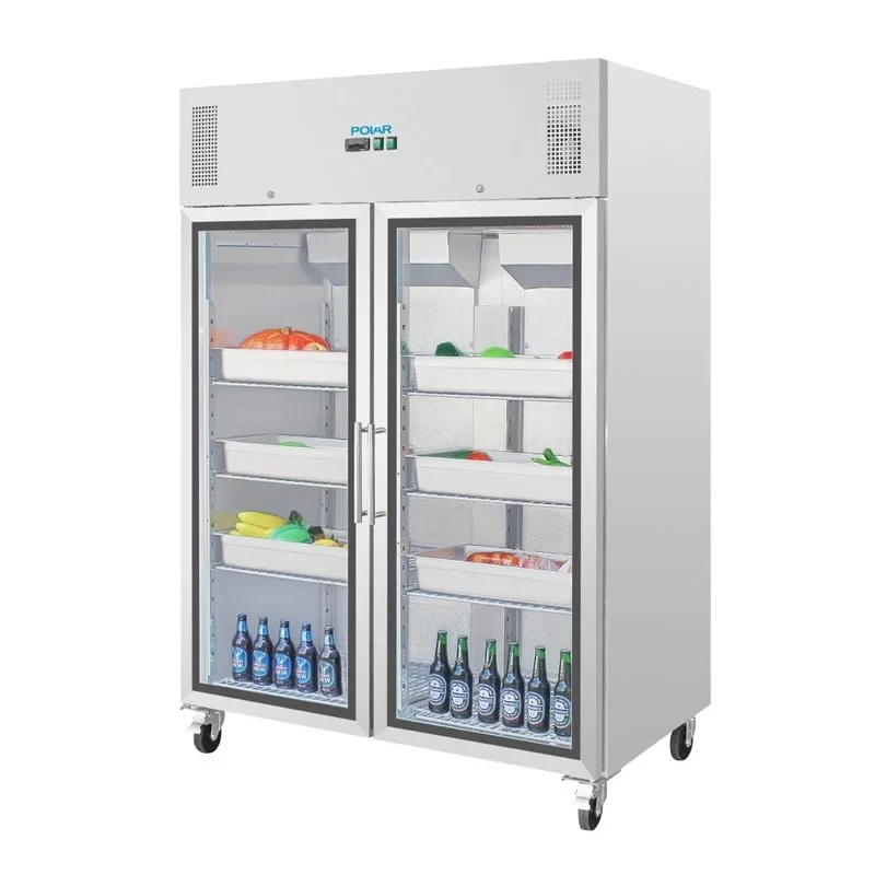 Polar G-Serie Gastro Kühlschrank 2-türig 1200 Liter mit Glastür