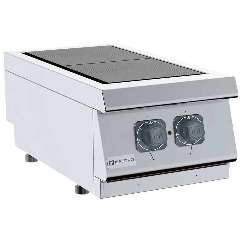 Mastro Elektrokochfeld mit 2 drehbaren Gussplatten je 3 kW, Tischmodell