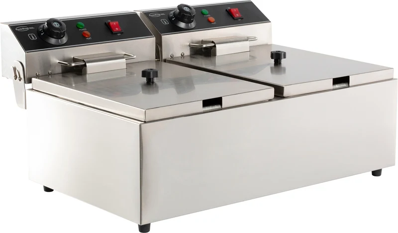 Combisteel Elektro Tischfriteuse 2 x 6 L