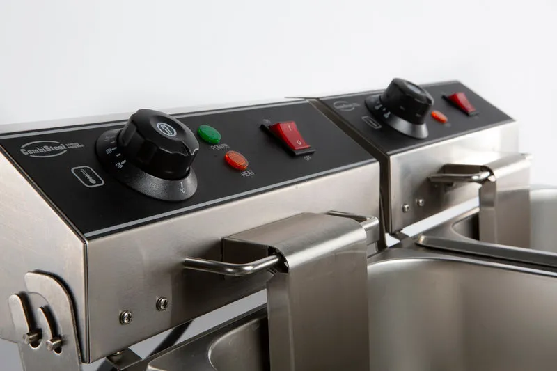 Combisteel Elektro Tischfriteuse 2 x 6 L