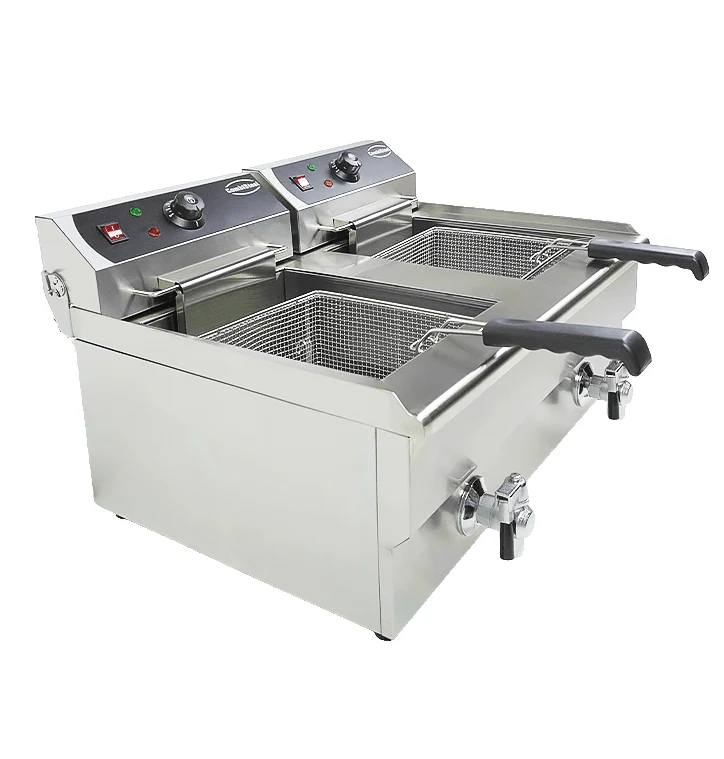 Combisteel Elektro Tischfriteuse 2 x 10 L