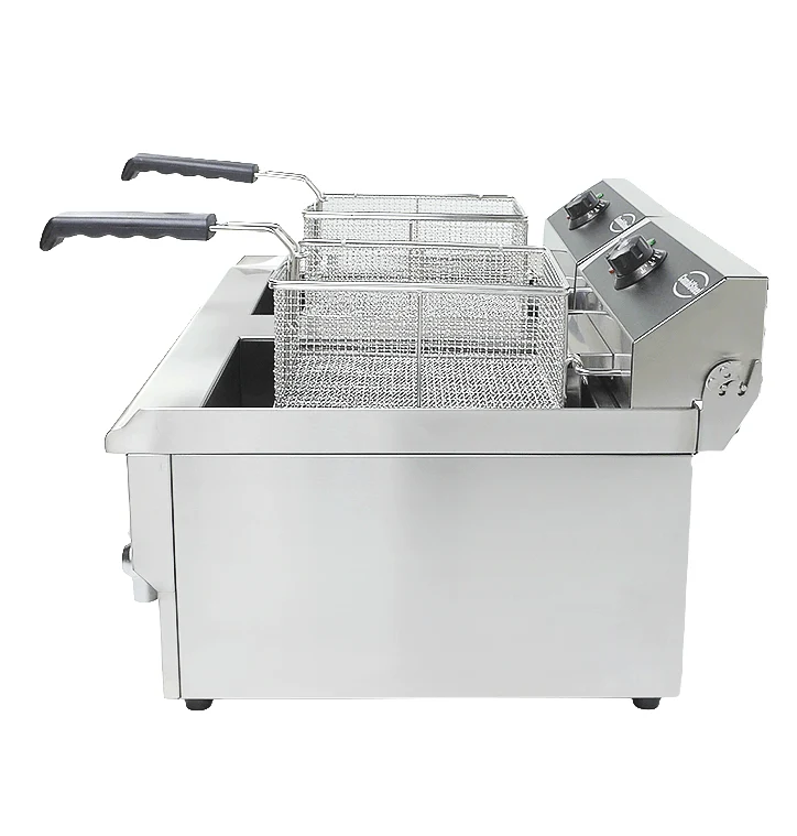 Combisteel Elektro Tischfriteuse 2 x 10 L