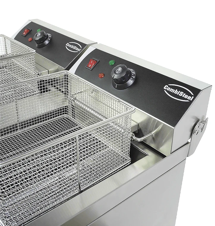 Combisteel Elektro Tischfriteuse 2 x 10 L