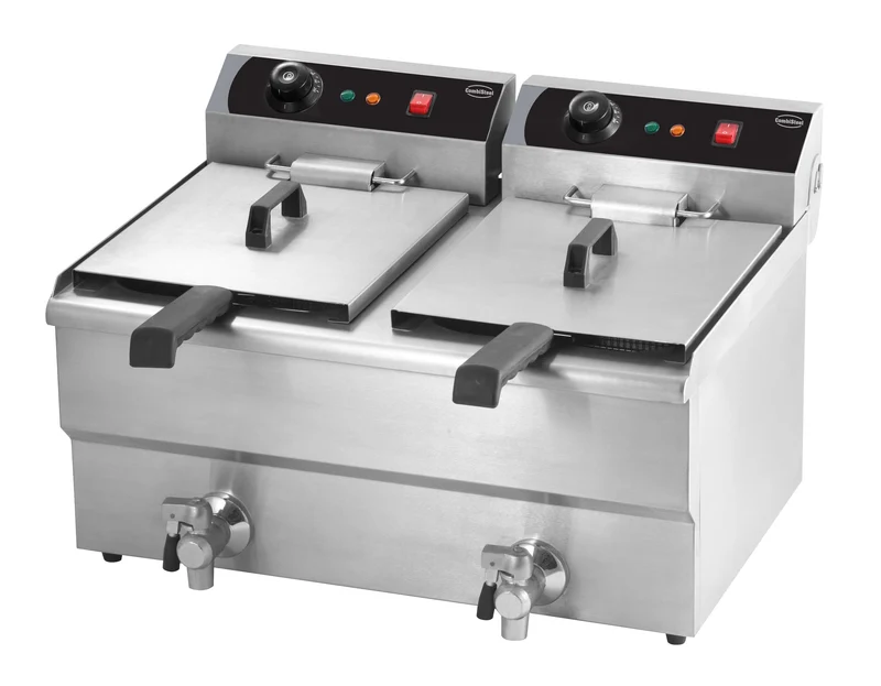Combisteel Elektro Tischfriteuse 2 x 8 L