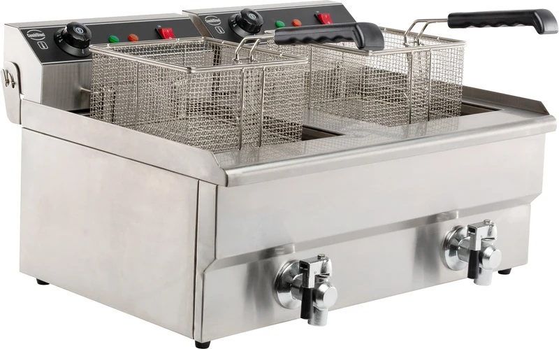 Combisteel Elektro Tischfriteuse 2 x 8 L