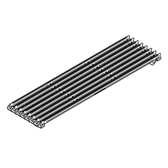 Virtus Gusseisenrost-Set 700 GRL 1 Grillzone, Fleisch/Fisch