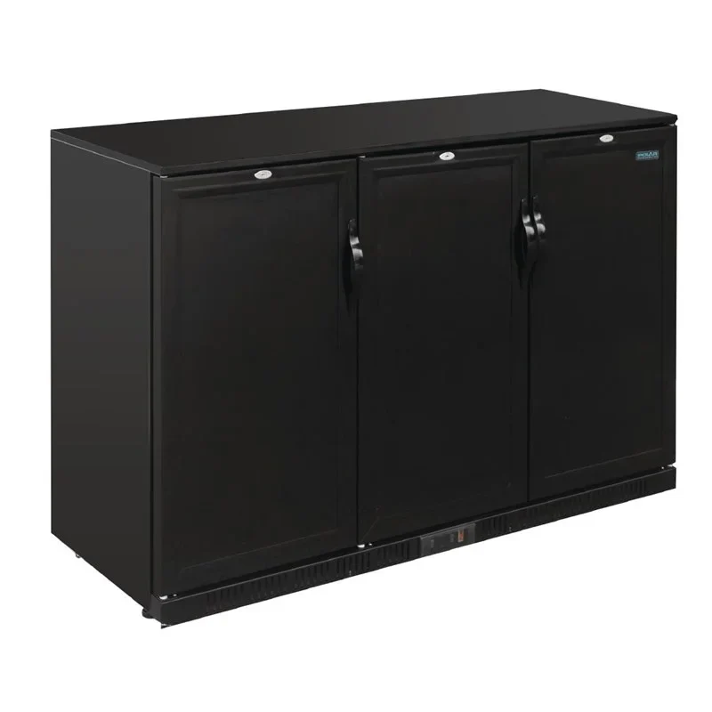 Polar G-Serie Barkühlschrank mit 3 verdeckten Klapptüren 330 Liter