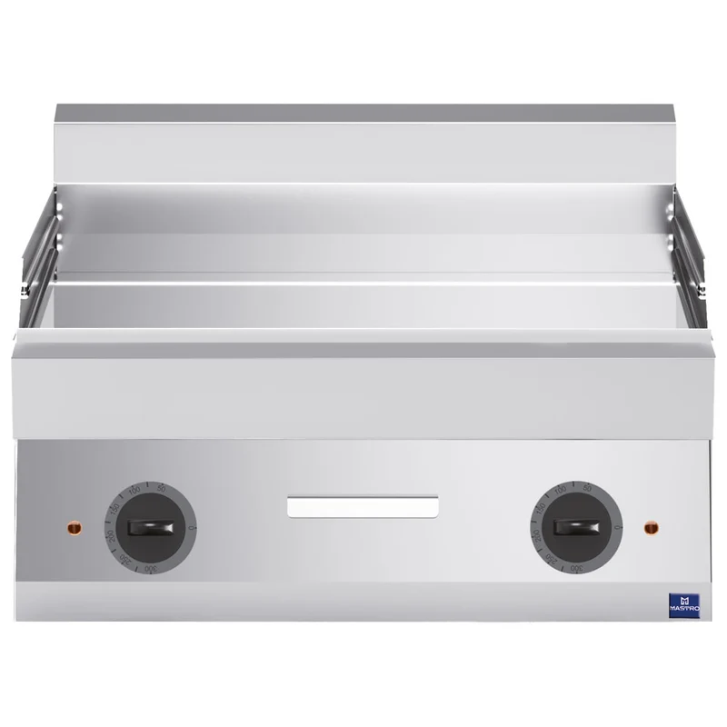 Mastro Elektro-Grillplatte, Tischmodell, verchromt glatt