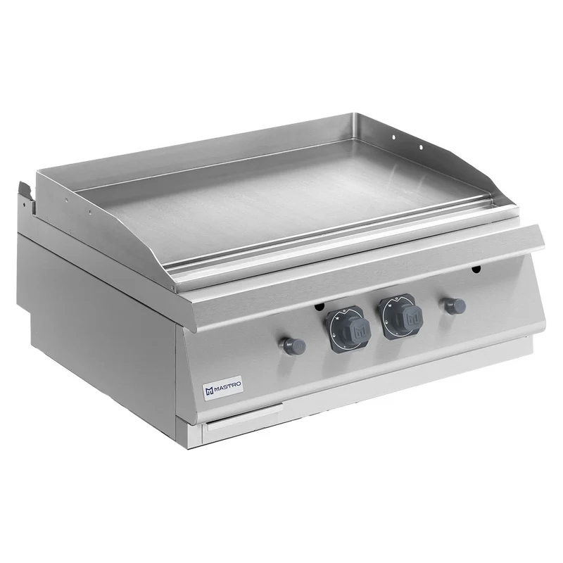 Mastro Gas-Grillplatte, Tischmodell, glatte Platte