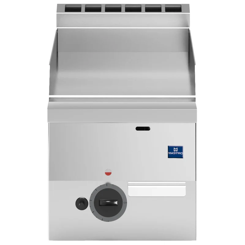 Mastro Gas-Grillplatte, Tischmodell, verchromt glatt