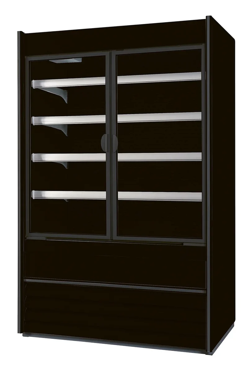 Nordcap Wandkühlregal ALASKA 071 SLIM ENERGY DR BLACK