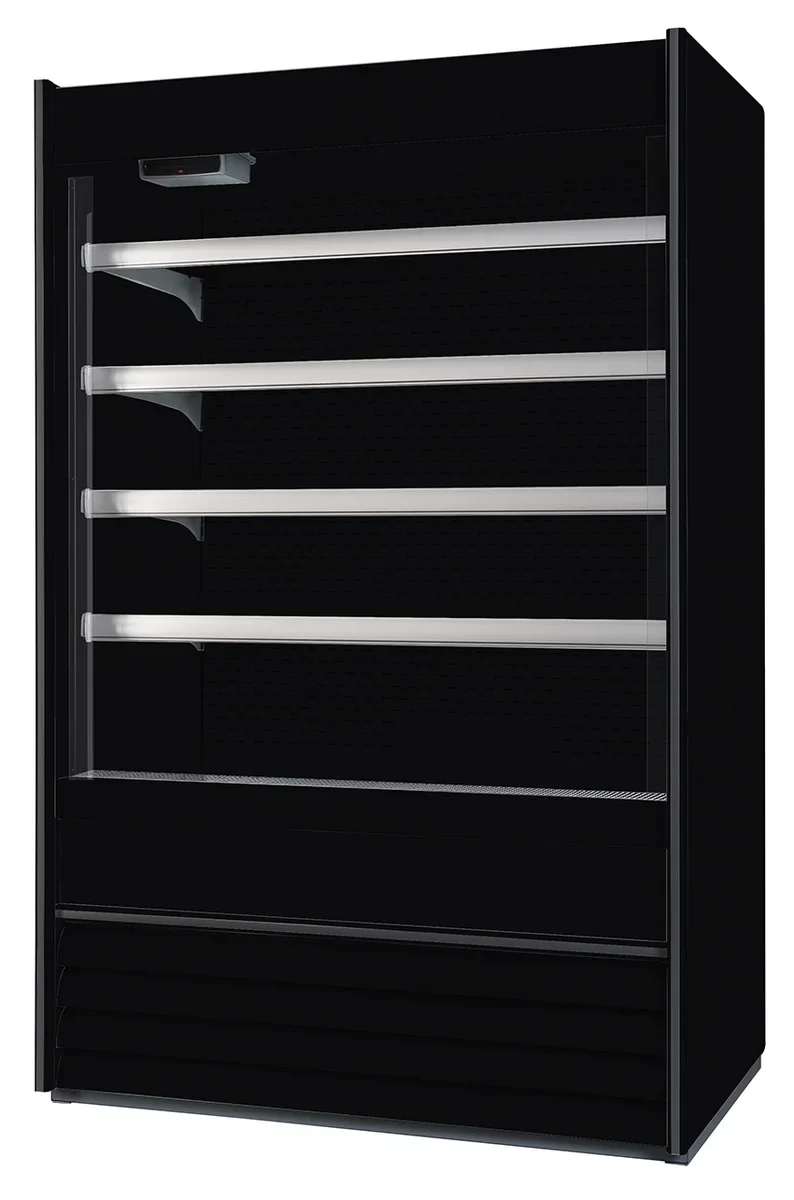 Nordcap Wandkühlregal ALASKA 100 SLIM ENERGY BLACK