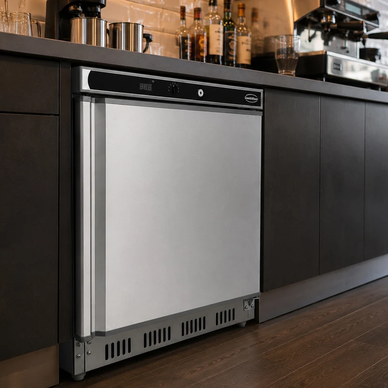 Combisteel Kühlschrank Edelstahl 1 Tür, 600 x 585 x 845 mm