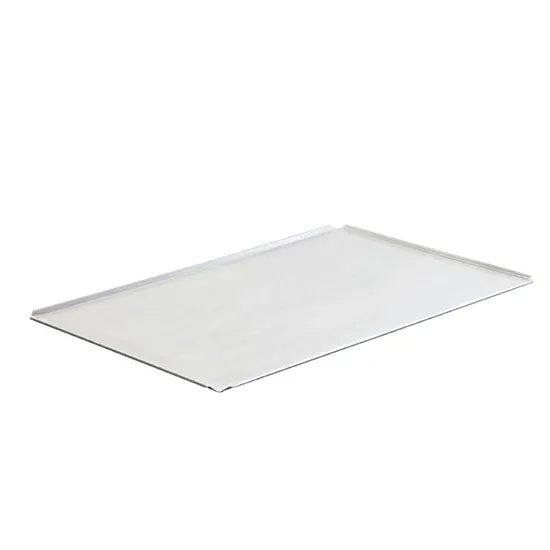 Virtus Backblech aus Aluminium unbeschichtet 435x340 mm - 4 Seiten 45°