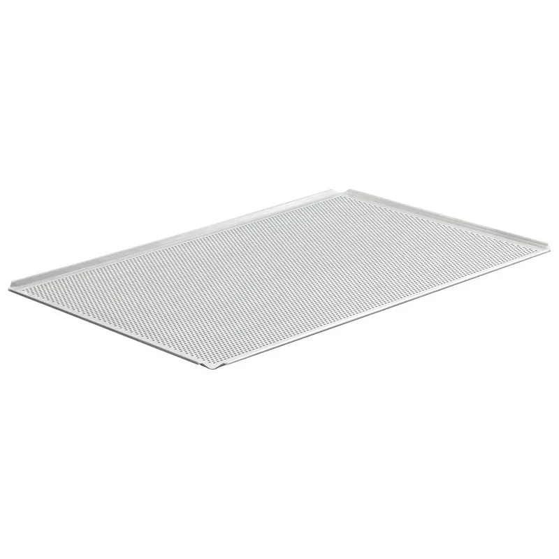Virtus Backblech aus Aluminium unbeschichtet, GN 1/1 - 4 Seiten 45°, gelocht