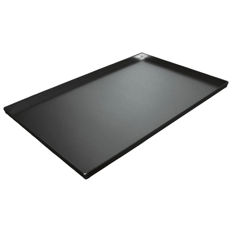 Virtus Backblech aus Aluminium, 600x400 mm - 4 Seiten 90°, doppelte thermoplastische Antihaftbeschichtung