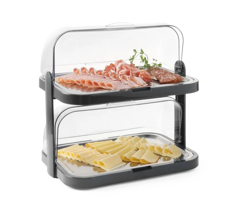 HENDI Roll-Top-Kühldisplay, doppelt