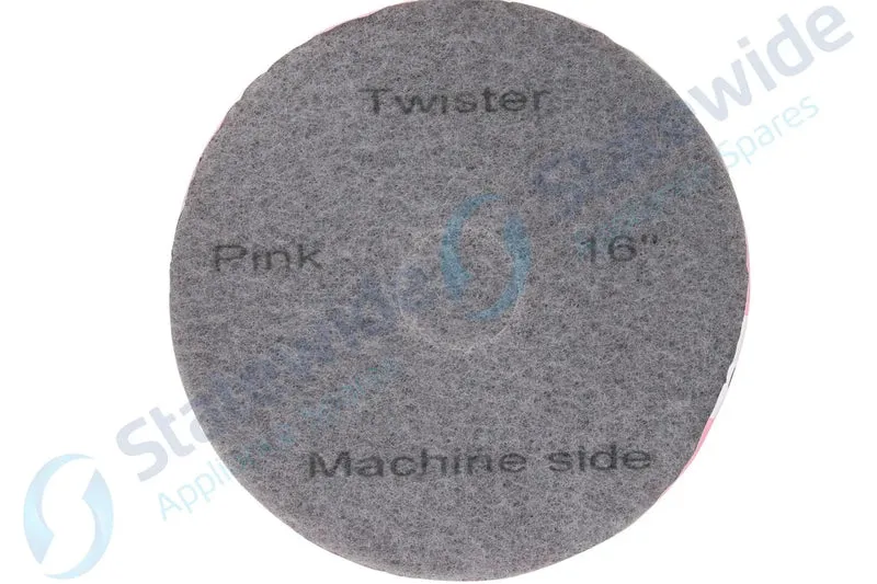 TASKI SCRUBBER TWISTER PADS 40cm/16"-PINK (2 Pack)-Genuine