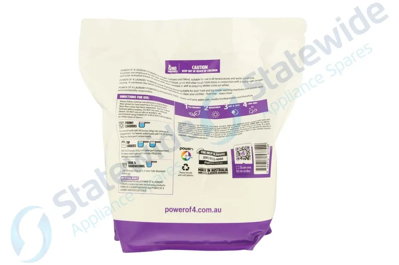 Power Of 4 LAUNDRY POWDER BAG (2KG)-ECO FRIENDLY (66 washes)