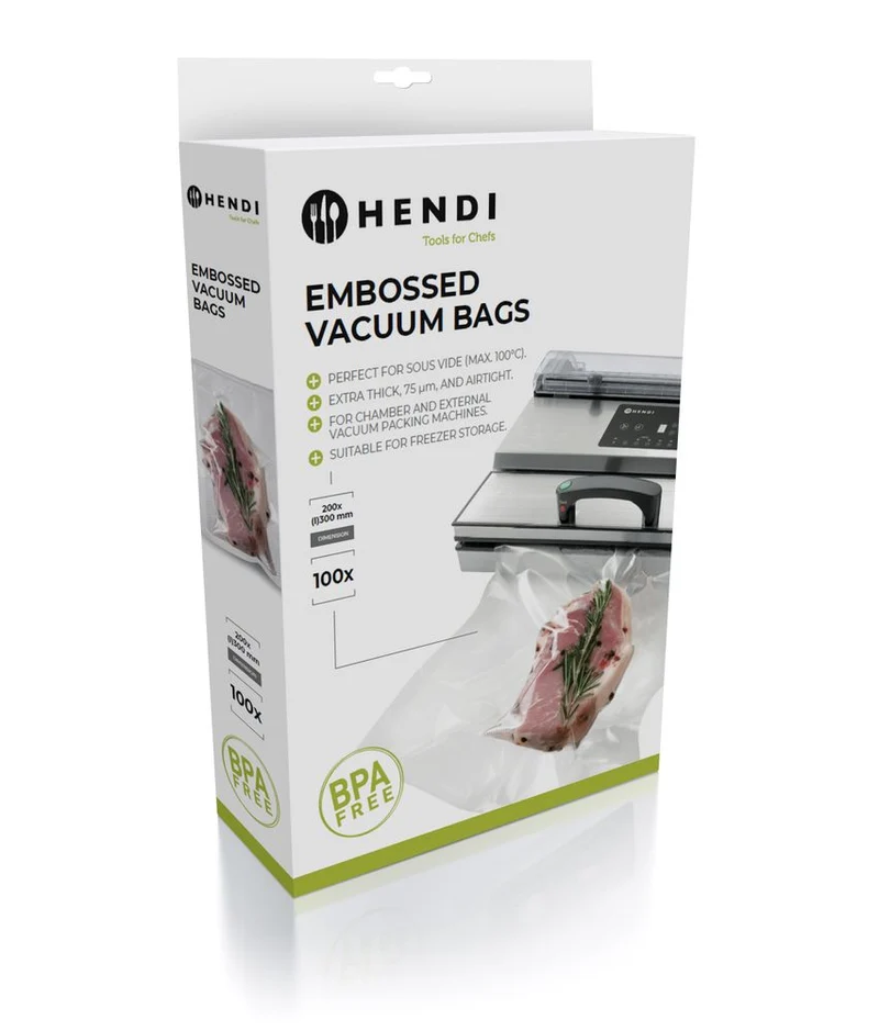 HENDI Vakuum-Kochbeutel, geprägt