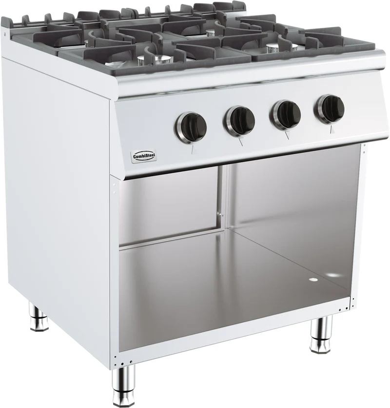 Combisteel Base 700 Gasherd 4 Br., 800 x 700 x 900 mm