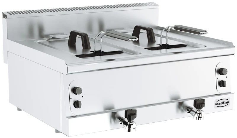 Combisteel Base 600 Friteuse Gas 2 x 8L **achtung, 800mm Breite**