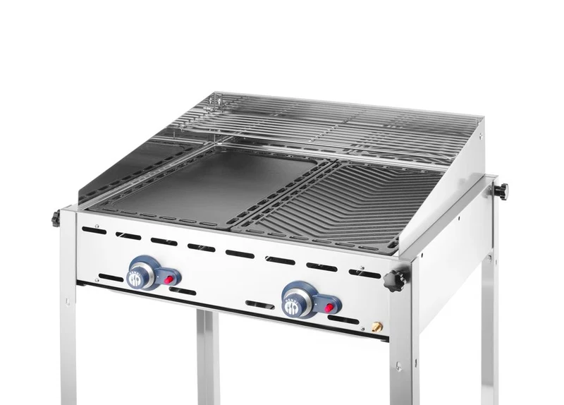 HENDI Gusseisen-Grillplatte