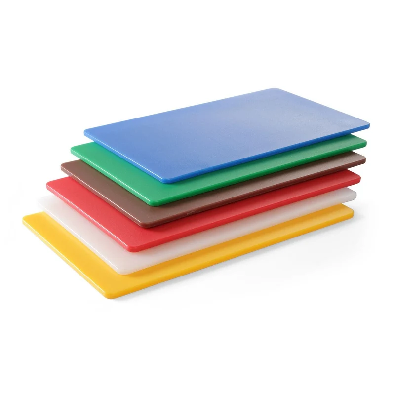 HENDI Schneidbretter HACCP GN 1/1 – 6er-Set in verschiedenen Farben