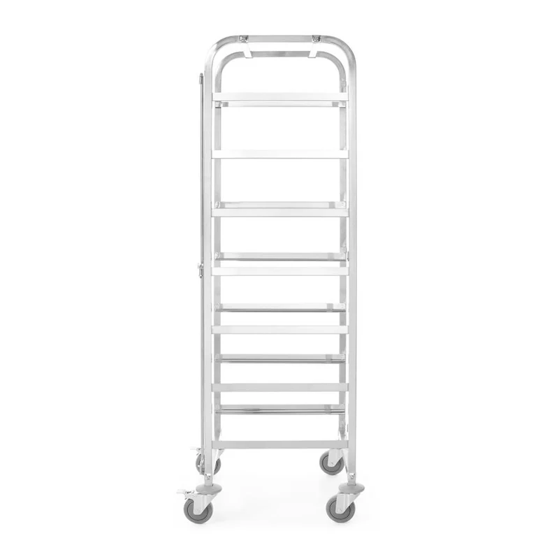 HENDI Transportwagen für Spülmaschinenkörbe - 7 Körbe à 500x500 mm