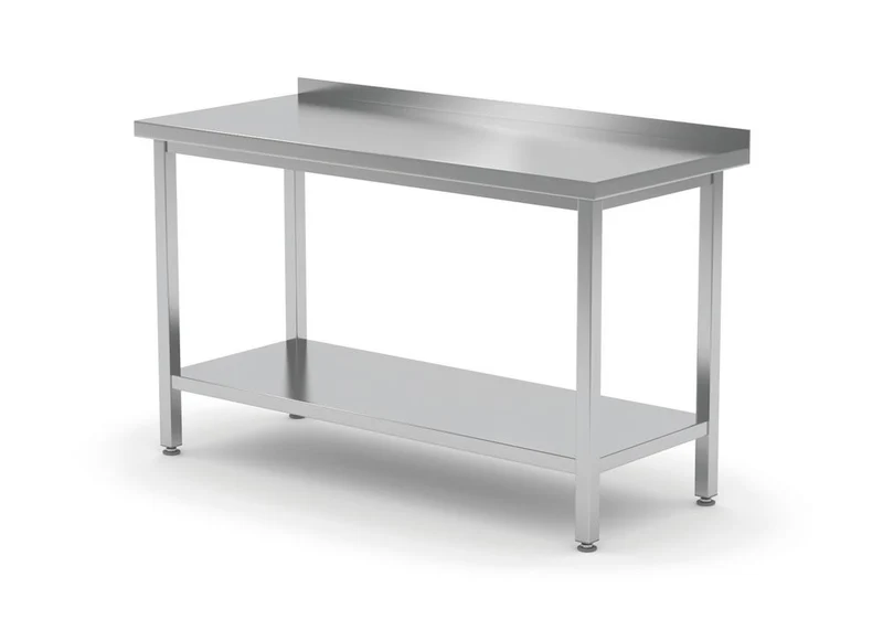 HENDI Wandtisch mit Ablage – verschraubt, Tiefe 600 mm