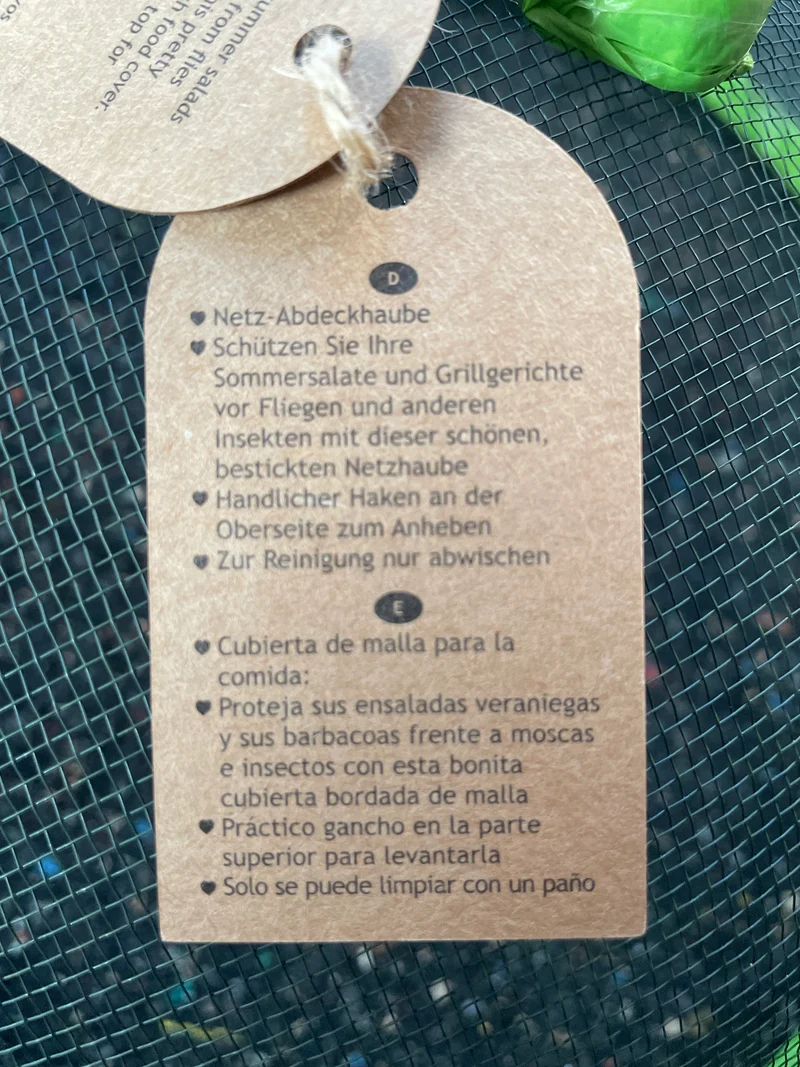 Speisenschutz Abdeckung 35 cm Sommergarten