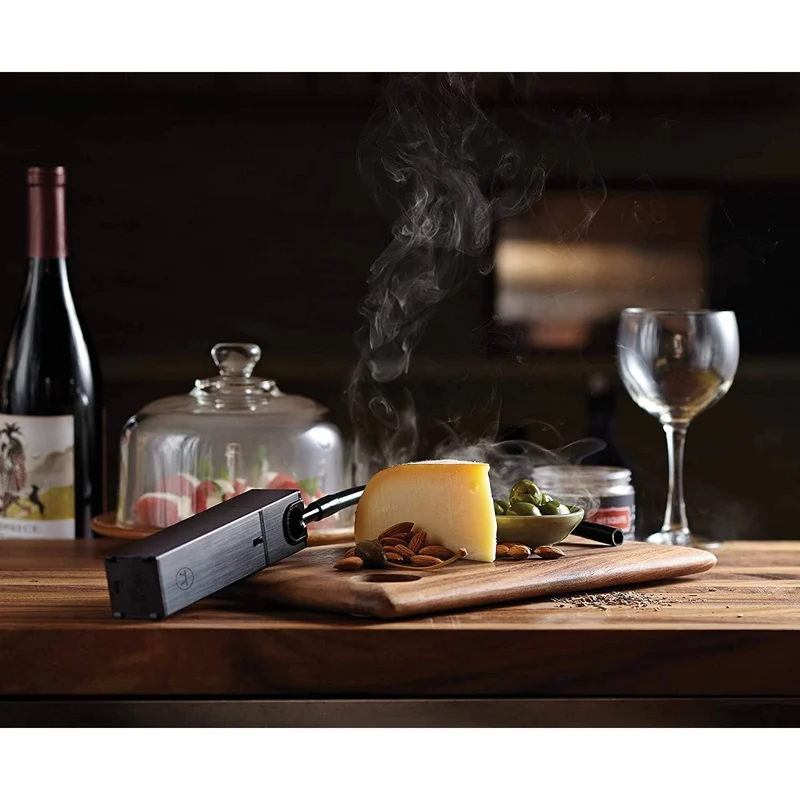Outset Räucherpistole mit Holzspäne Hickory, Mesquite und Apfel
