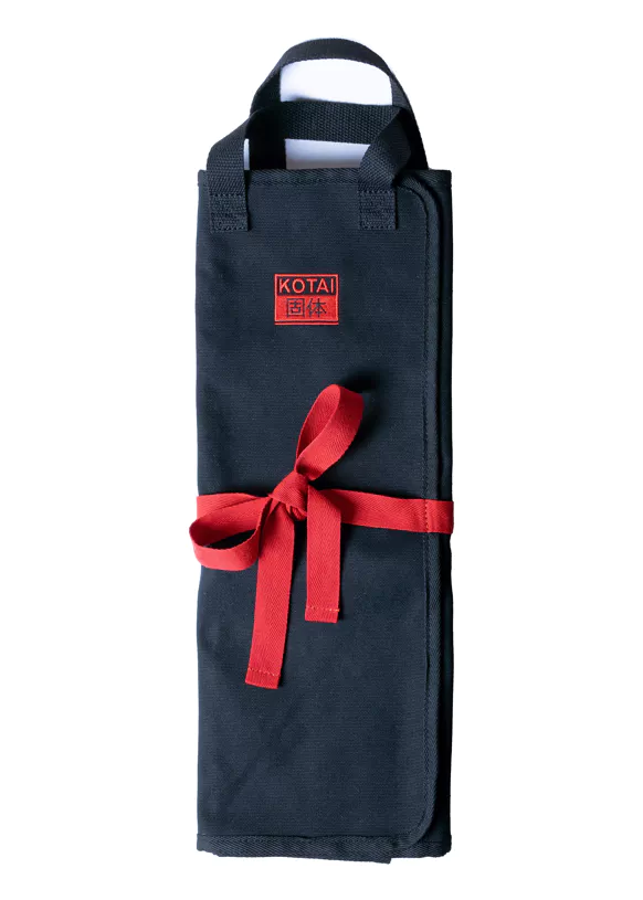 Messertasche für 7 Messer aus Segeltuch m. Baumwollfutter