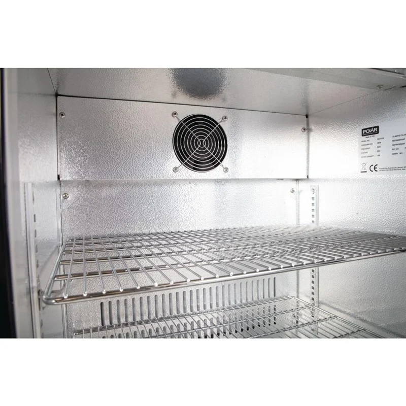 Polar G-Serie Barkühlschrank mit 1 verdeckten Klapptür 138 Liter